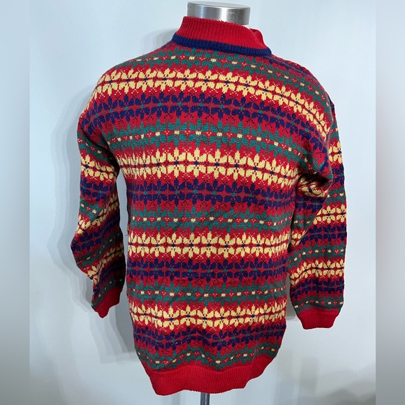 Vintage 1980s abstract Esprit men’s sweater medium - Picture 4 of 6